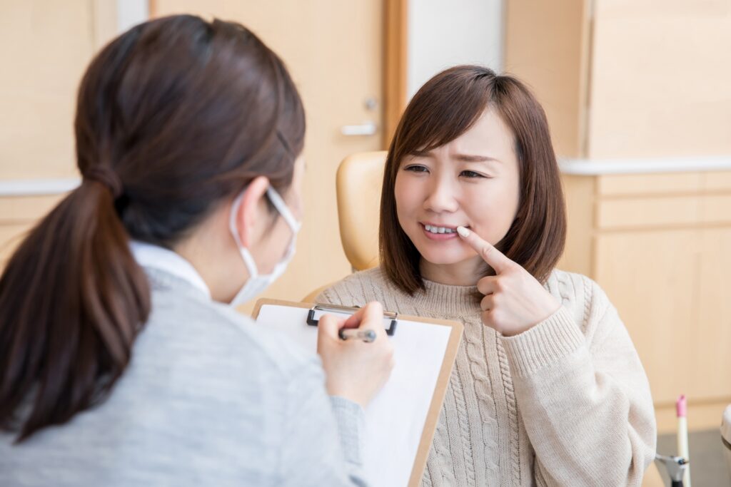 Swollen gums Stress